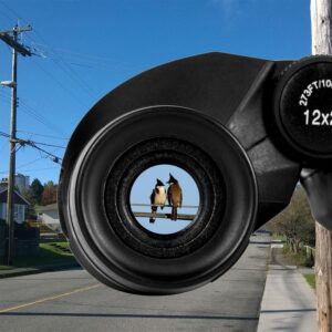 Occer 12×25 Compact Binoculars for Adults and Kids – Large Eyepiece Waterproof Binoculars for Bird Watching – High Powered Easy Focus Binoculars with Low Light Vision for Outdoor Hunting Travel